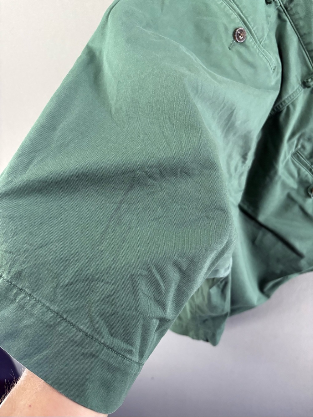 Polo Ralph Lauren 9" Inseam Classic Fit Shorts Size 38 Green Cotton Chino - Picture 10 of 10